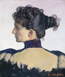 マドモアゼル・ベルテ・ジャック（画家の妻）の肖像 作： Ferdinand Hodler