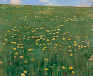 花の牧草地、1901年頃。 作： Ferdinand Hodler