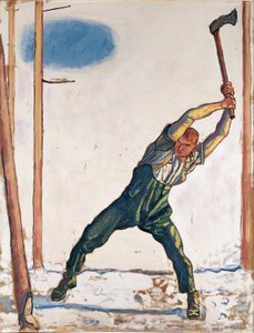 ホドラー，フェルディナンド（1853-1918）の「木こり」。