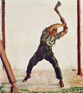 ウッドマン、1910 作： Ferdinand Hodler