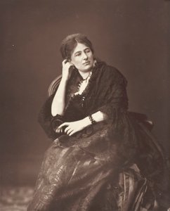 ジュリエット・ランバー、[フランスのフェミニスト作家]、c。 1876年。 作： Ferdinand J. Mulnier