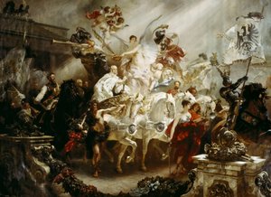 1888年、勝利を収めた皇帝ヴィルヘルム。 作： Ferdinand. Keller