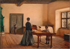 アーティストの寝室 作： Ferdinand Mallitsch