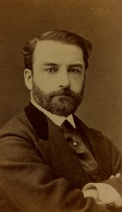 フランスの画家、レオンジョセフフロレンタンボナの肖像。訪問カード 作： Ferdinand Mulnier