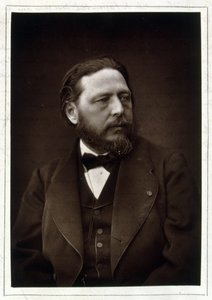 ジュール・ブルトン（1827-1906）の肖像（モノクロ写真 作： Ferdinand Mulnier