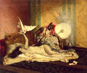 オダリスク（ラスルタン）、1870年代半ば 作： Ferdinand Roybet