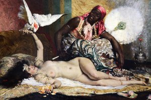 「オダリスク」、1880年代 作： Ferdinand Roybet