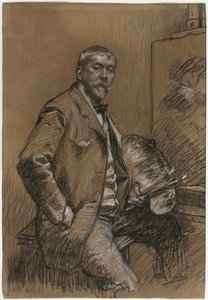 自画像、1800s-1900s。 作： Ferdinand Roybet