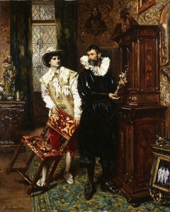 愛好家、 作： Ferdinand Roybet