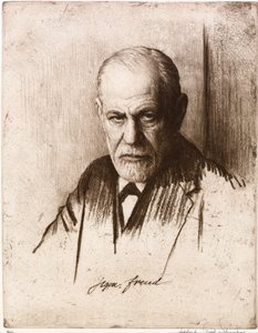 ジークムント フロイト (1856-1939) の肖像。 フェルディナンド・シュムツァー (1870-1928) の作品、彫刻