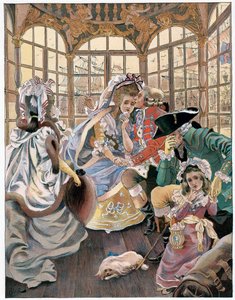 革命中の移民、18世紀、c1880-1950。 作： Ferdinand Sigismund Bac