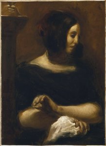 ジョージ・サンドの肖像（1838年以降 作： Ferdinand Victor Eugene (after) Delacroix
