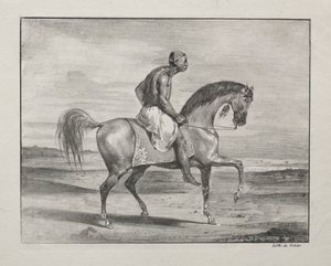 アフリカの乗馬、1823年。 作： Ferdinand Victor Eugene Delacroix