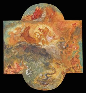 Apollo Slays Python、1850 作： Ferdinand Victor Eugene Delacroix