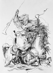 アラブ騎手 作： Ferdinand Victor Eugene Delacroix