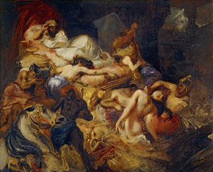 Sardanapalus Studiyの死 作： Ferdinand Victor Eugene Delacroix