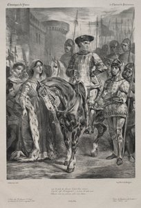 1829年、デュゲスクリン。 作： Ferdinand Victor Eugene Delacroix