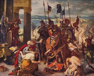 コンスタンティノープルへの十字軍の侵入、1840年、c1915 作： Ferdinand Victor Eugene Delacroix