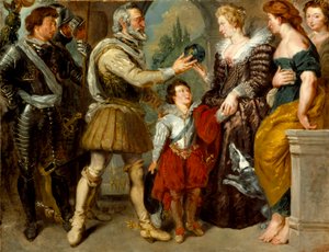 アンリ4世、マリーデメディチに政権を与える（ルーベンス後）、1830年〜4年 作： Ferdinand Victor Eugene Delacroix