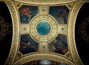 歴史と哲学。国民議会の図書館のクーポラ。ウジェーヌ・ドラクロワ（1798-1863）の絵画
