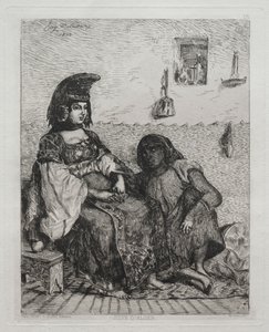 アルジェ出身のユダヤ人女性。 作： Ferdinand Victor Eugene Delacroix
