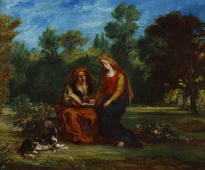 ウジェーヌ・ドラクロワ（1798-1863）作「聖母の教育」 1852年 国立西洋美術館、東京 作： Ferdinand Victor Eugene Delacroix
