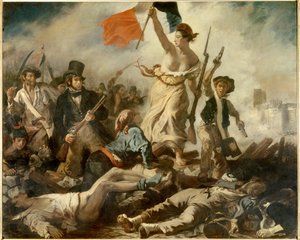 人民を導く自由、7月28日 作： Ferdinand Victor Eugene Delacroix