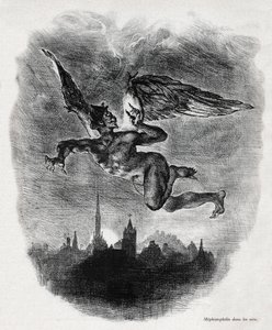メフィスト 作： Ferdinand Victor Eugene Delacroix