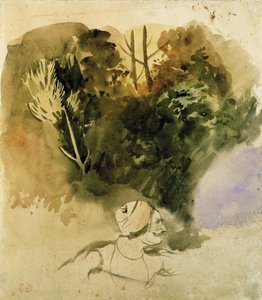 インド軍のグルカの研究、1830 作： Ferdinand Victor Eugene Delacroix