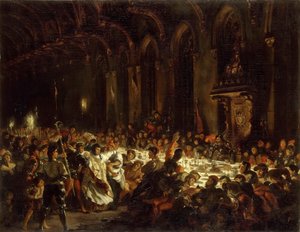 リエージュの司教の暗殺 作： Ferdinand Victor Eugene Delacroix