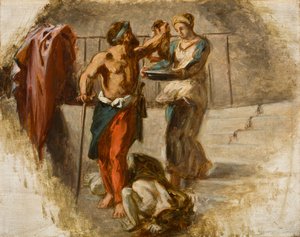 洗礼者聖ヨハネの斬首、1838年頃 作： Ferdinand Victor Eugene Delacroix