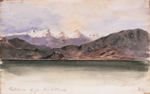 サラブレナのスペイン海岸 作： Ferdinand Victor Eugene Delacroix