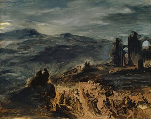 魔女の安息日、1831-33 作： Ferdinand Victor Eugene Delacroix