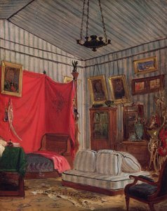 カウントモルネイのアパート、rue de Verneuil、パリ（研究）、1833 作： Ferdinand Victor Eugene Delacroix