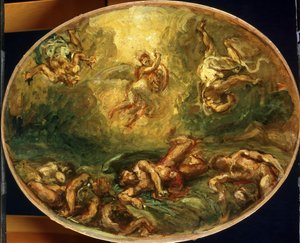 聖ミカエルの勝利 作： Ferdinand Victor Eugene Delacroix