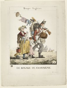 英語部隊：フィールドバゲージ 作： Ferdinand Victor Eugene Delacroix
