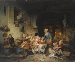 ザ・ヴィレッジ・スクール 作： Ferdinand de Braekeleer the Elder