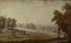 ツァールスコエ・セローの公園の眺め、1793年 作： Ferdinand de Meys