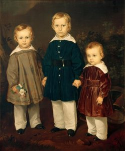 F V。レイスキー、ベクトルスハイムの男爵の3人の息子 作： Louis Ferdinand von Rayski