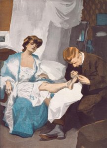 ペディキュア。 -いいね、今日は婚約するよ。 作： Ferdinand von Reznicek