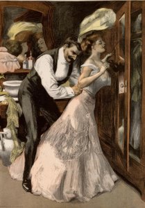 リダウトの前。 -女性は少しだけ着る必要がある時間 作： Ferdinand von Reznicek