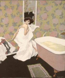 彼がすぐに私を驚かさなければ、私は風邪をひきます。 作： Ferdinand von Reznicek