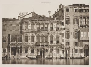 グリマーニ宮殿、大運河、1891年 作： Ferdinando Ongania