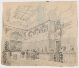 フェルディナンド・ルシュチツの絵画展、裏面：展示の詳細 作： フェルディナンド・ルシュチク
