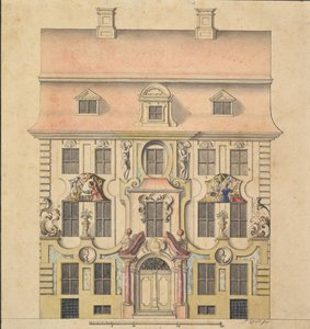 ファサードの建築デザイン、1739-69。 作： Ferenc Speth