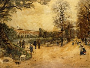 リュクサンブール公園、パリ、1904 作： Fernand Auguste Besnier