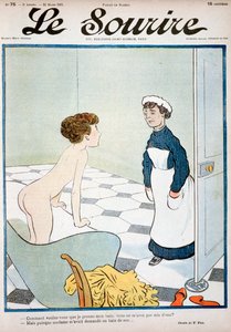 Le Sourire誌の表紙、1901年3月30日 作： Fernand Fau