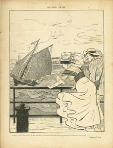 フェルナン・フォウ（1858-1919）が『ル・レア』に描いたイラスト 作： Fernand Fau
