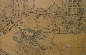 ブルージュ、死 作： Fernand Khnopff