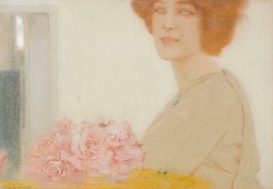 バラから 作： Fernand Khnopff